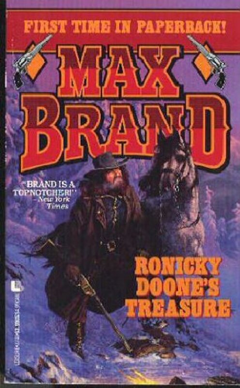 Book cover for "Ronicky Doone's Treasure" by Max Brand