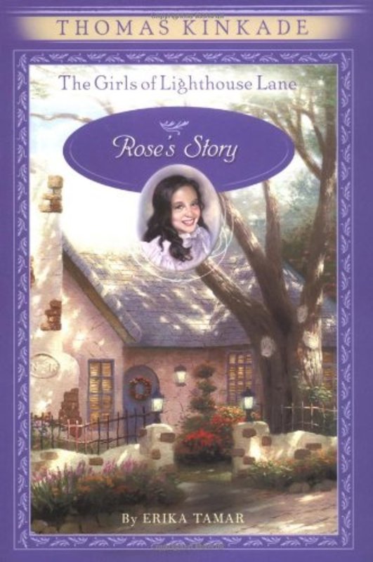 Book cover for "Rose's Story" by Thomas Kinkade