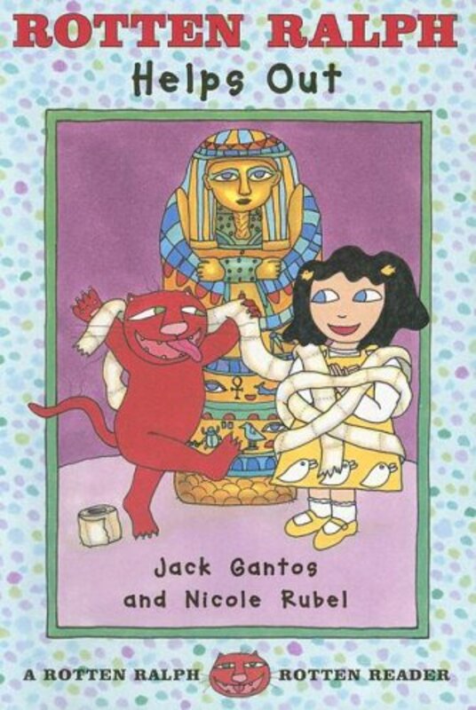 Book cover for "Rotten Ralph Helps Out" by Jack Gantos