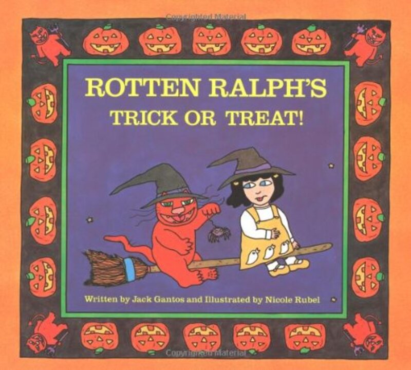 Book cover for "Rotten Ralph's Trick or Treat" by Jack Gantos