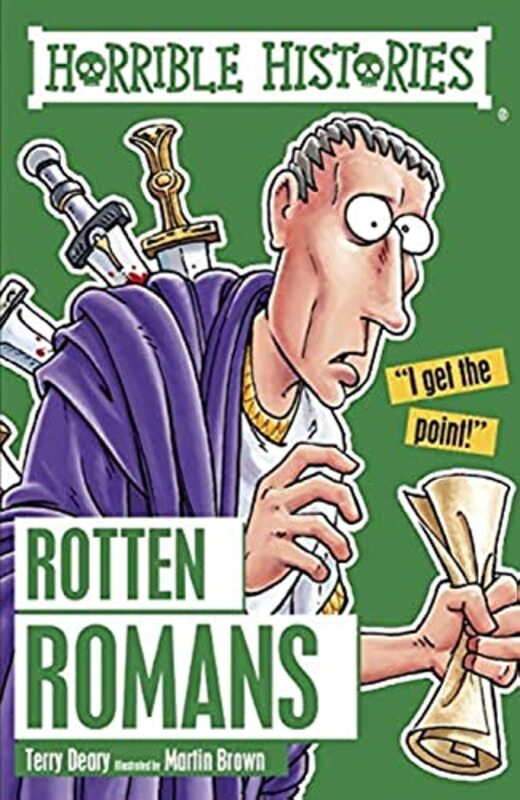 Book cover for "Rotten Romans" by Terry Deary