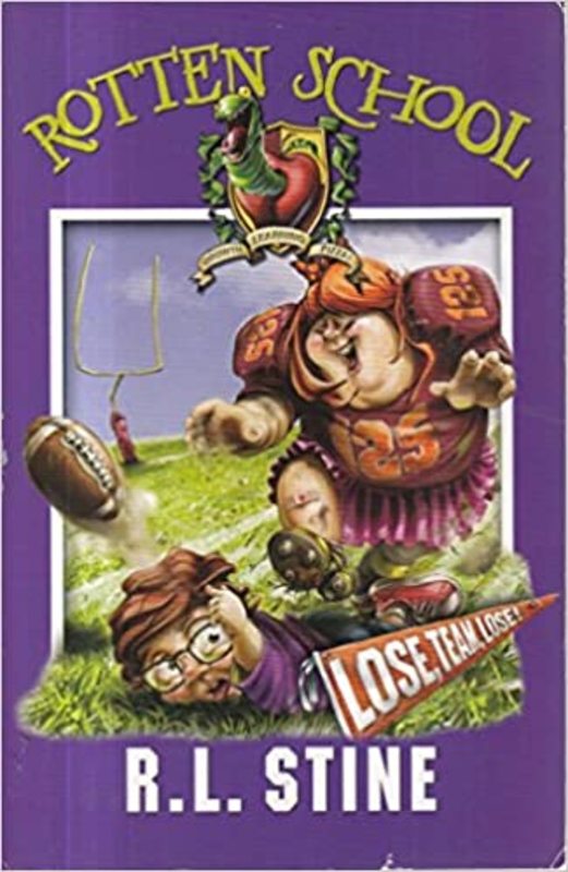 Book cover for "Rotten School" by R.L. Stine