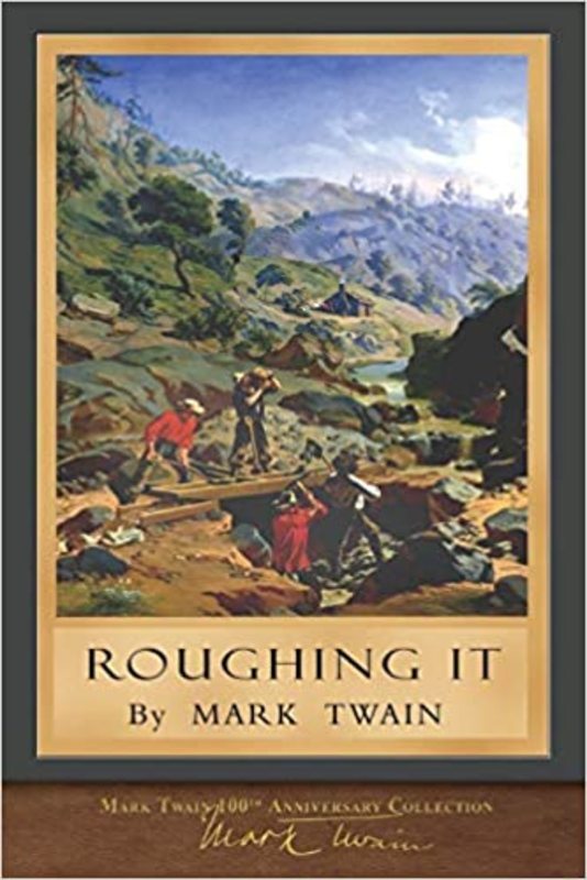 Book cover for "Roughing It"