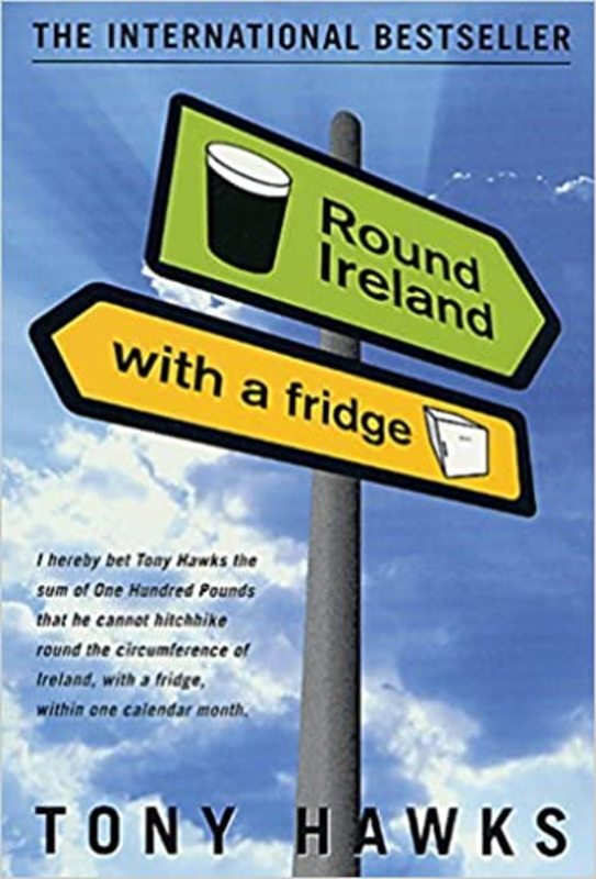 Book cover for "Round Ireland with a Fridge" by Tony Hawks
