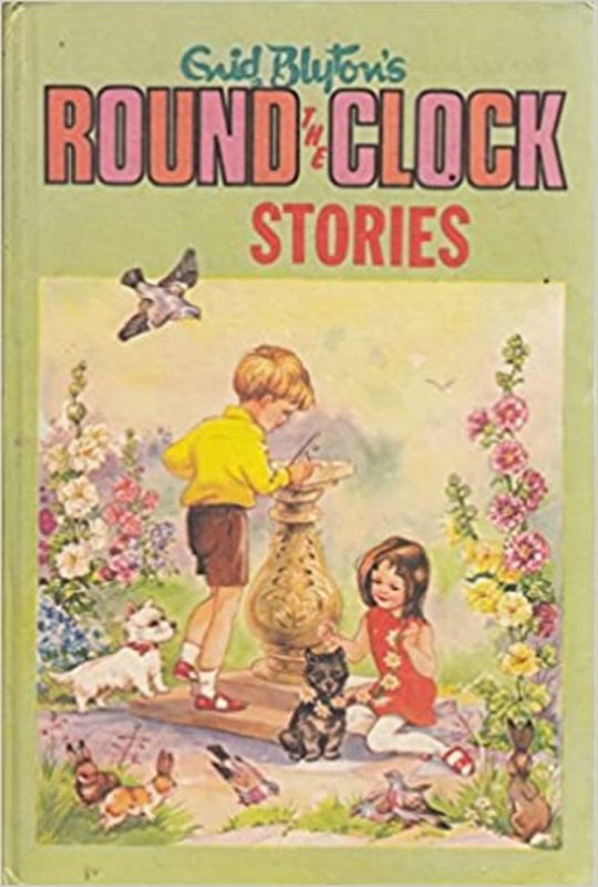 Book cover for "Round the Clock Stories" by Enid Blyton