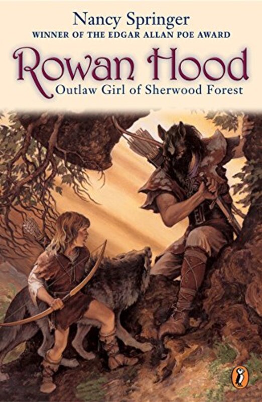 Book cover for "Rowan Hood: Outlaw Girl of Sherwood Forest" by Nancy Connor Springer
