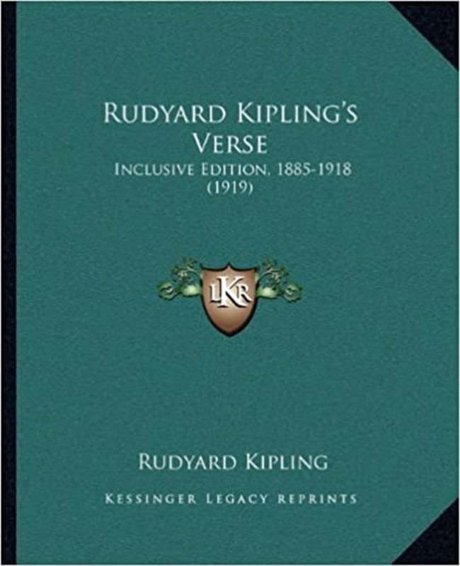 Book cover for "Rudyard Kipling's Verse" by Rudyard Kipling
