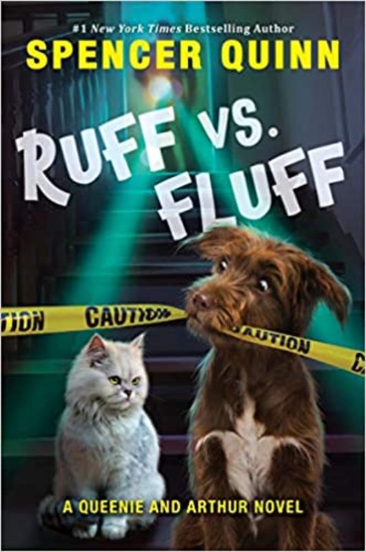 Book cover for "Ruff vs. Fluff" by Spencer Quinn