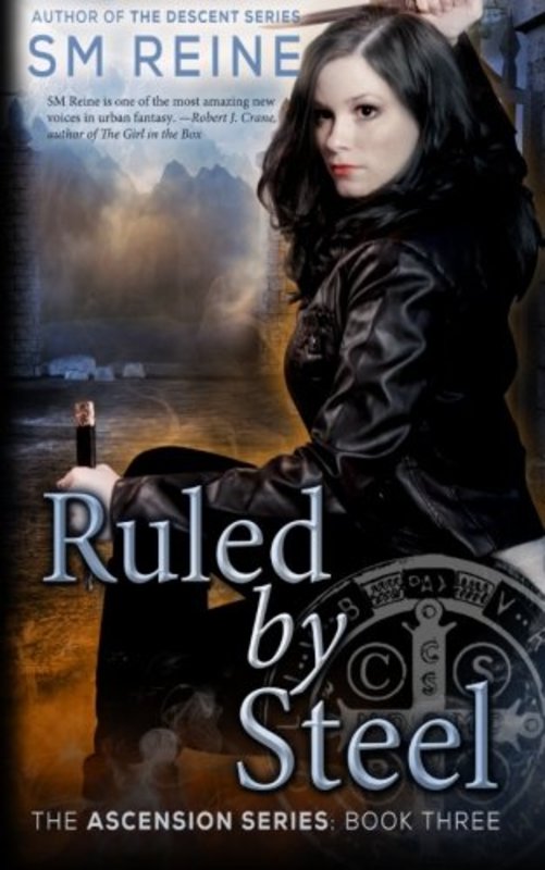 Book cover for "Ruled by Steel" by SM Reine