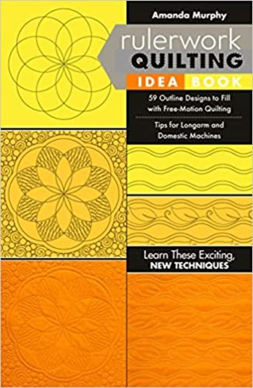 Book cover for "Rulerwork Quilting Idea Book" by Amanda Murphy