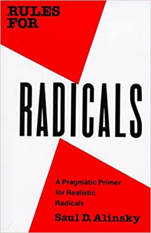 Book cover for "Rules for Radicals" by Saul D. Alinsky