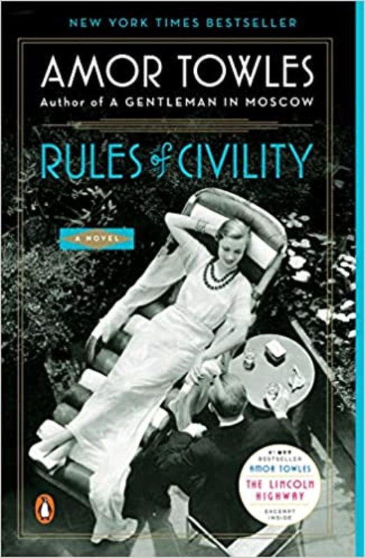 Book cover for "Rules of Civility" by Amor Towles