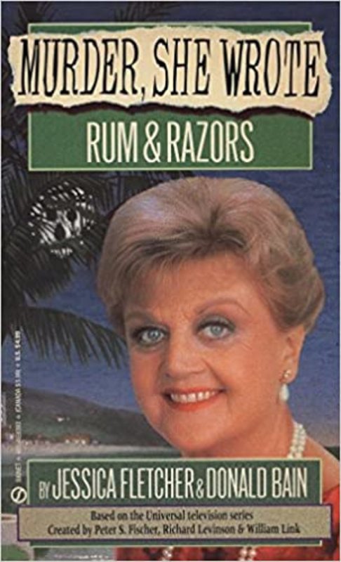 Book cover for "Rum & Razors" by Jessica Fletcher