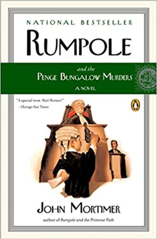 Book cover for "Rumpole and the Penge Bungalow Murders" by John Mortimer