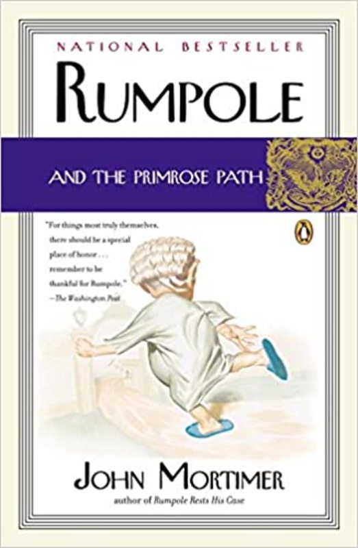 Book cover for "Rumpole and the Primrose Path" by John Mortimer