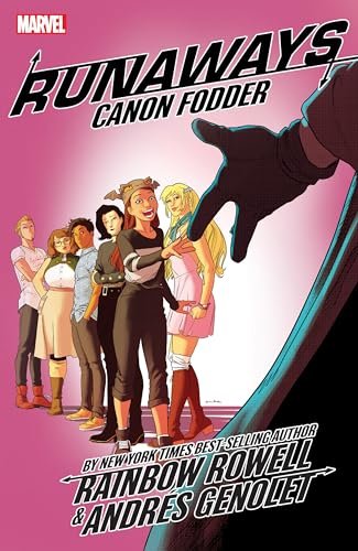 Book cover for "Runaways, Vol. 5: Canon Fodder"