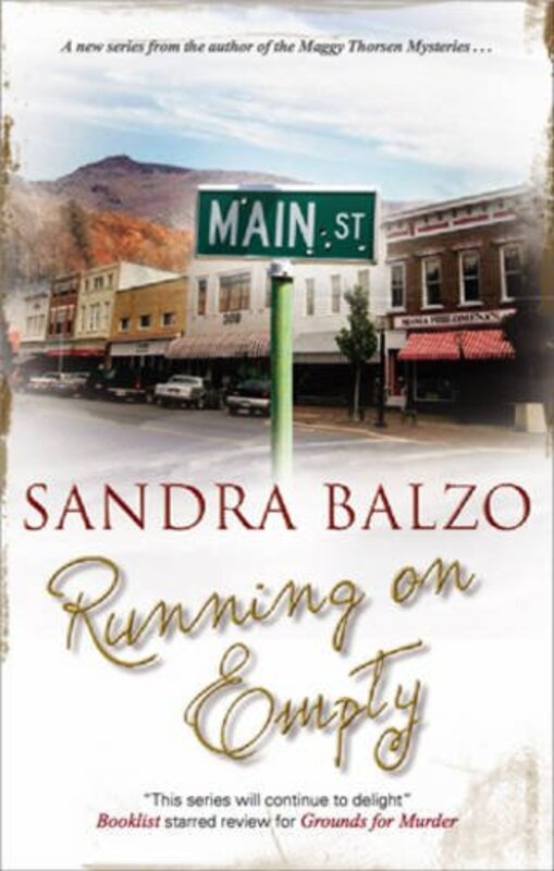 Book cover for "Running on Empty" by Sandra Balzo