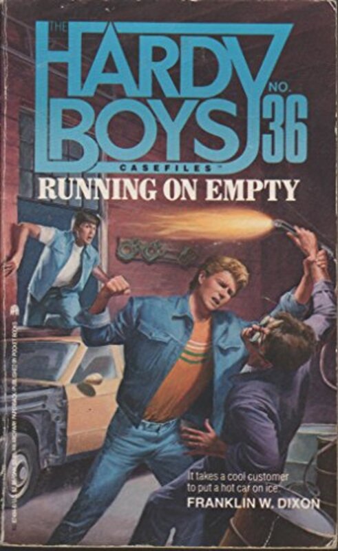 Book cover for "Running on Empty" by Franklin W Dixon