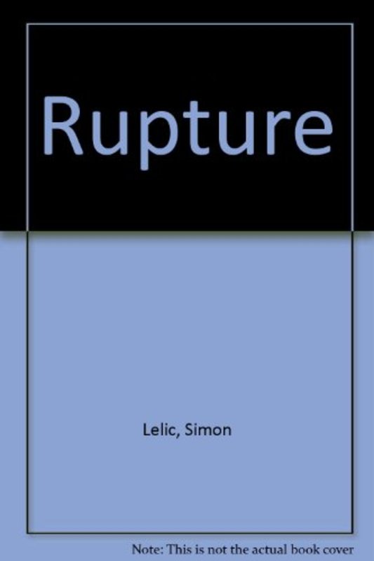 Book cover for "Rupture / A Thousand Cuts" by Simon Lelic
