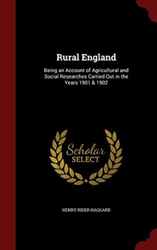 Book cover for "Rural England" by H Rider Haggard