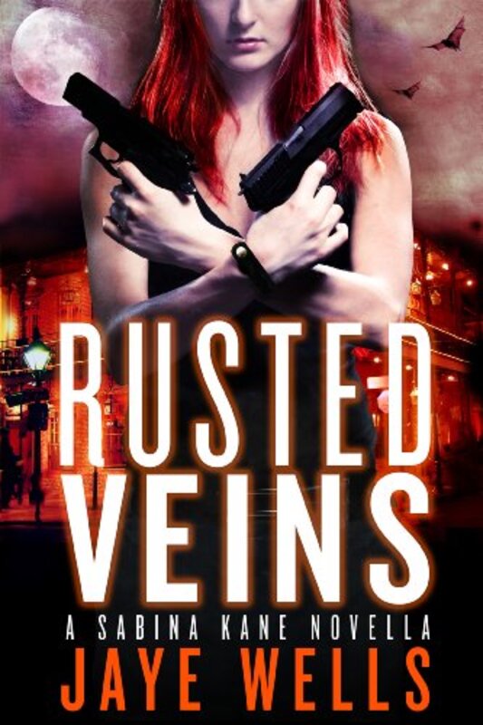 Book cover for "Rusted Veins" by Jaye Wells