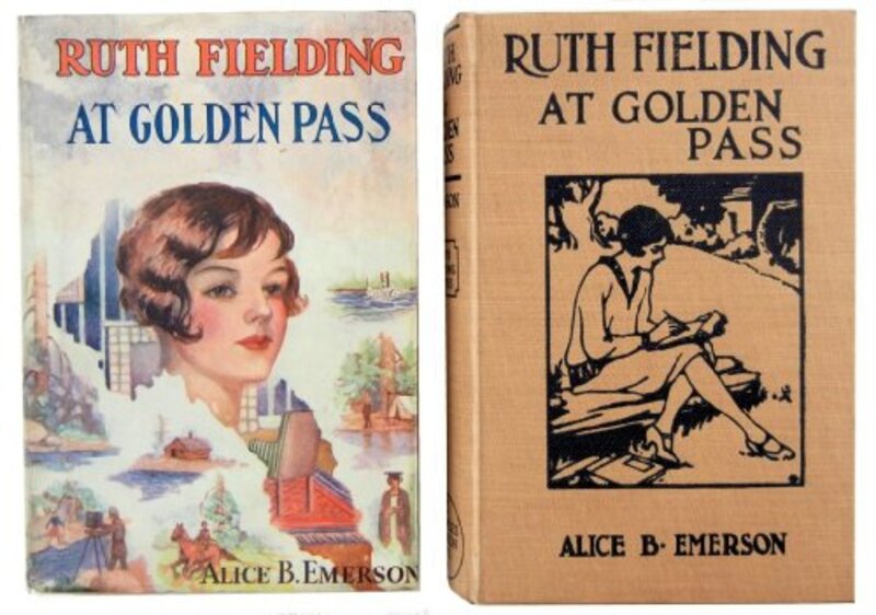 Book cover for "Ruth Fielding at Golden Pass" by Alice B Emerson