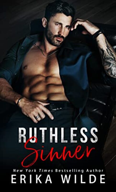 Book cover for "Ruthless Sinner" by Erika Wilde