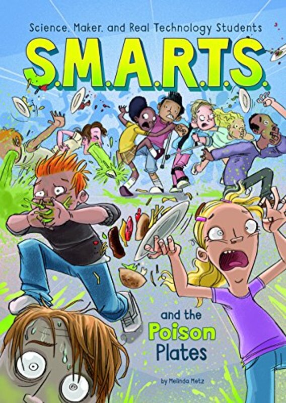 Book cover for "S.M.A.R.T.S. and the Poison Plates" by Melinda Metz