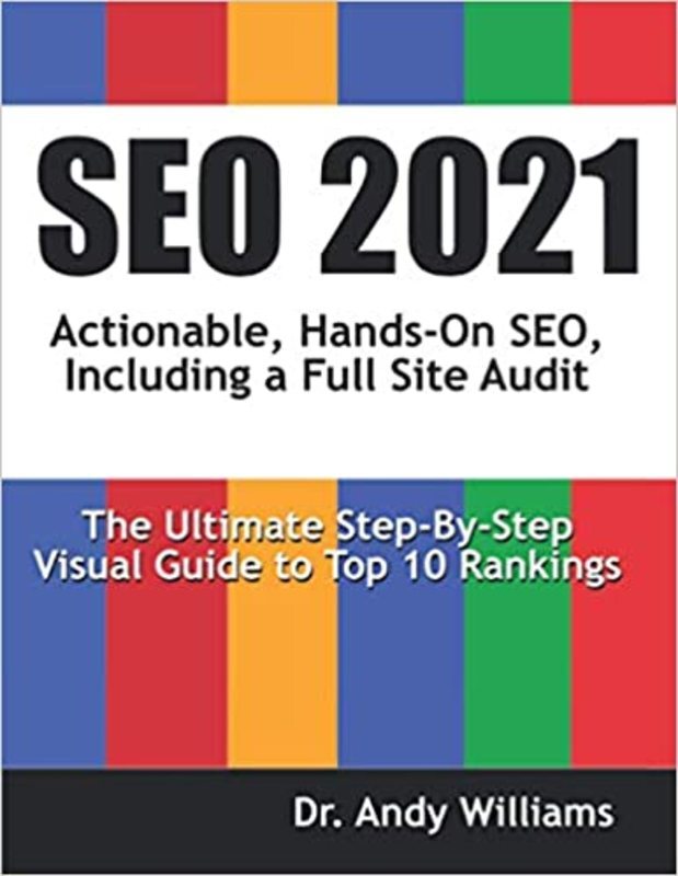 Book cover for "SEO 2021" by Dr. Andy Williams