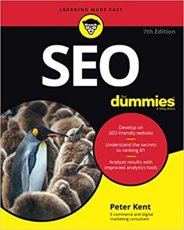 Book cover for "SEO For Dummies" by Peter Kent
