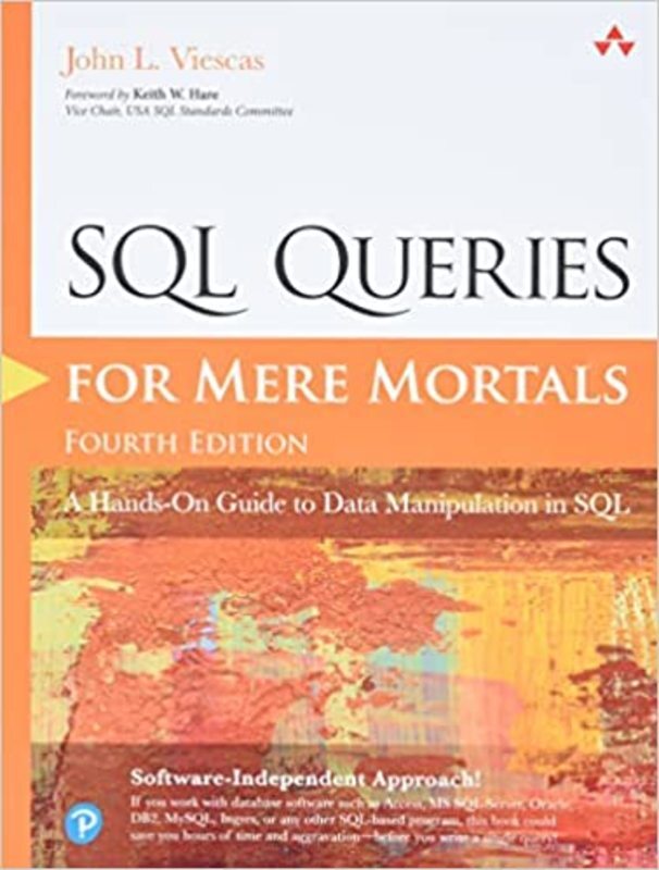 Book cover for "SQL Queries for Mere Mortals" by John L. Viescas