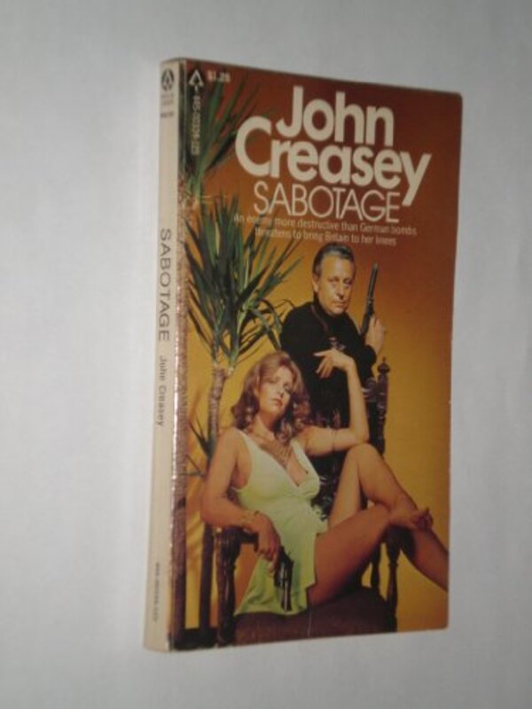 Book cover for "Sabotage" by John Creasey