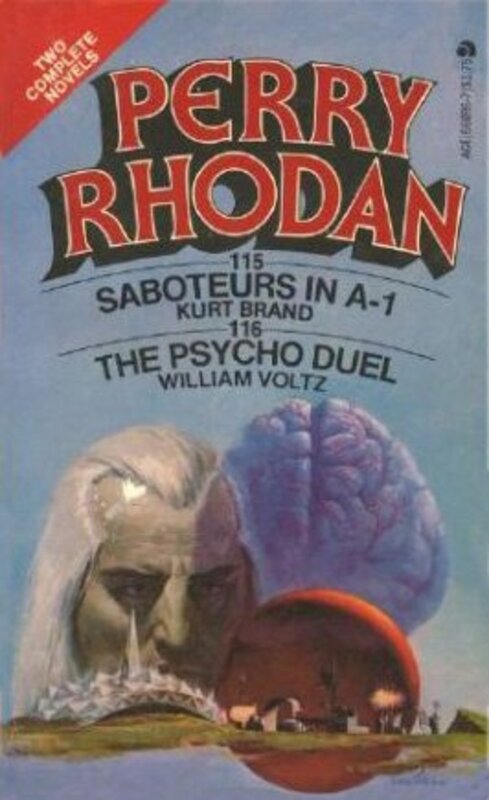 Book cover for "Saboteurs in A-1 and The Psycho Duel" by Kurt Brand