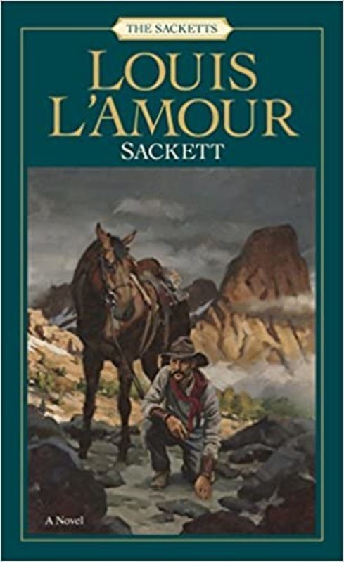 Book cover for "Sackett" by Louis LAmour