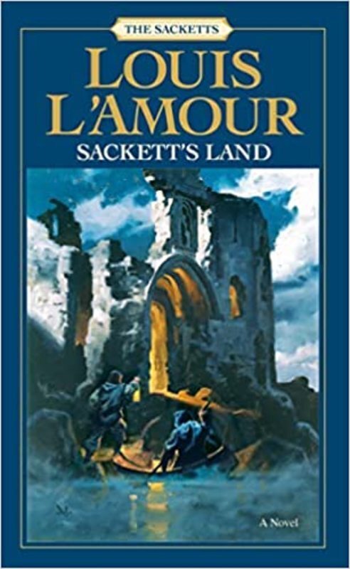 Book cover for "Sackett's Land" by Louis LAmour