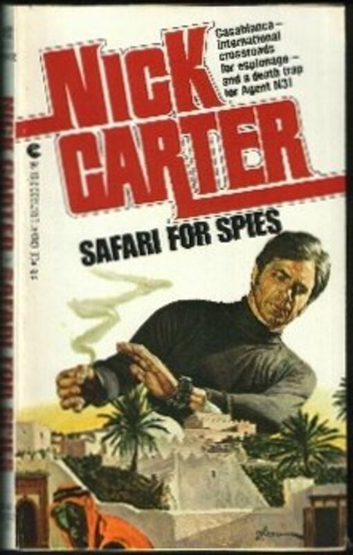 Book cover for "Safari for Spies" by Nick Carter