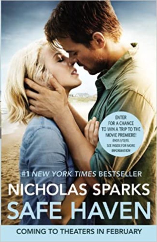 Book cover for "Safe Haven" by Nicholas Sparks