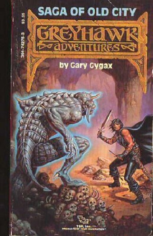 Book cover for "Saga of Old City" by Gary Gygax