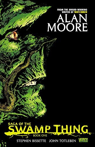 Book cover for "Saga of the Swamp Thing, Book One" by Alan Moore