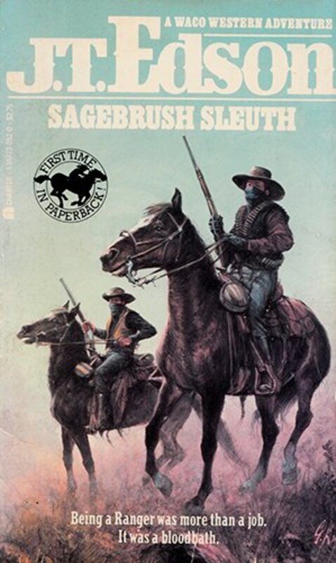 Book cover for "Sagebrush Sleuth" by JT Edson