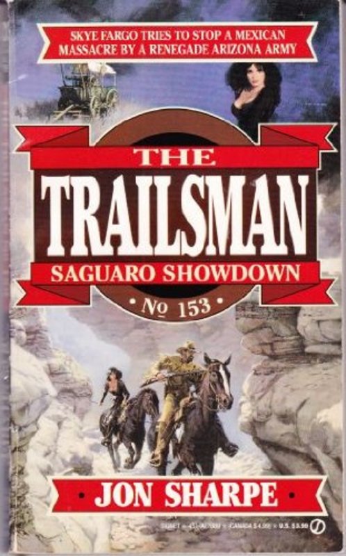 Book cover for "Saguaro Showdown" by Jon Sharpe