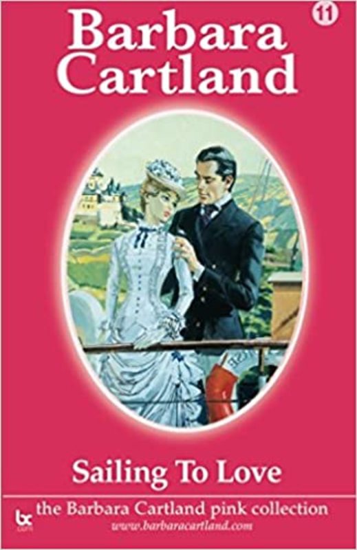 Book cover for "Sailing to Love" by Barbara Cartland