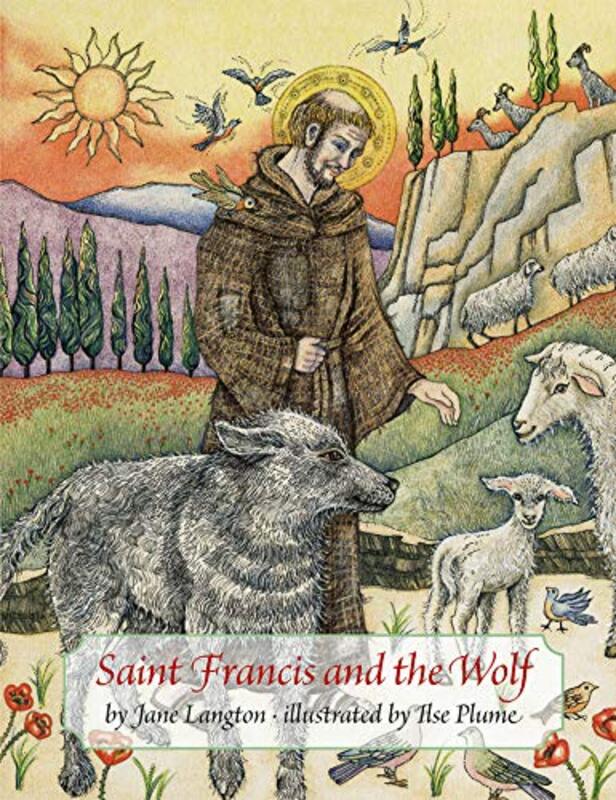 Book cover for "Saint Francis and the Wolf" by Jane Langton