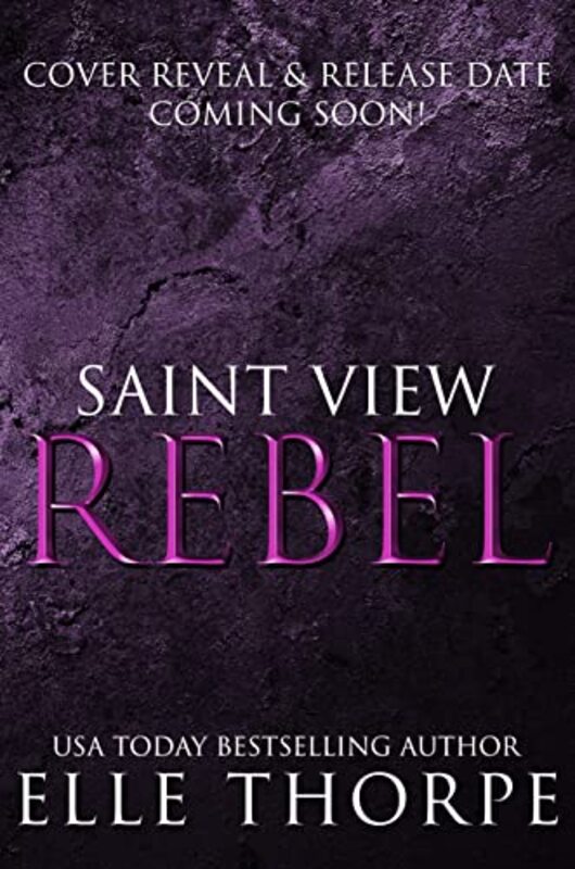 Book cover for "Saint View Rebel" by Elle Thorpe