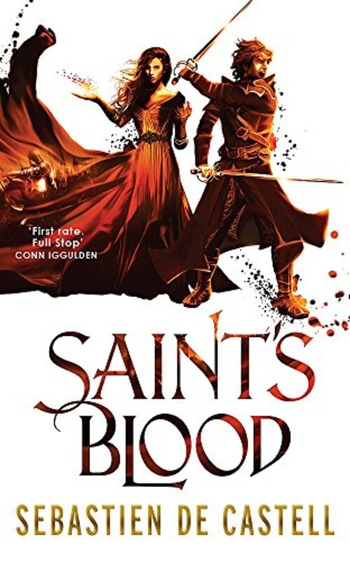 Book cover for "Saint's Blood" by Sebastien de Castell