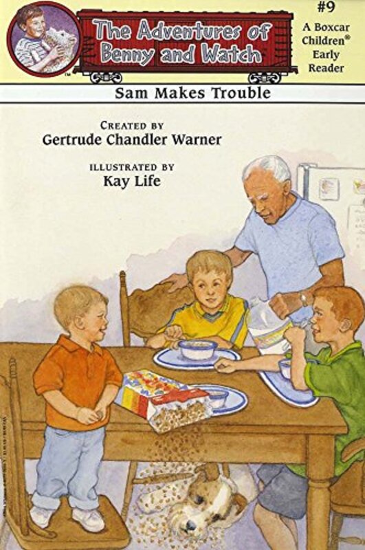 Book cover for "Sam Makes Trouble" by Gertrude Chandler Warner