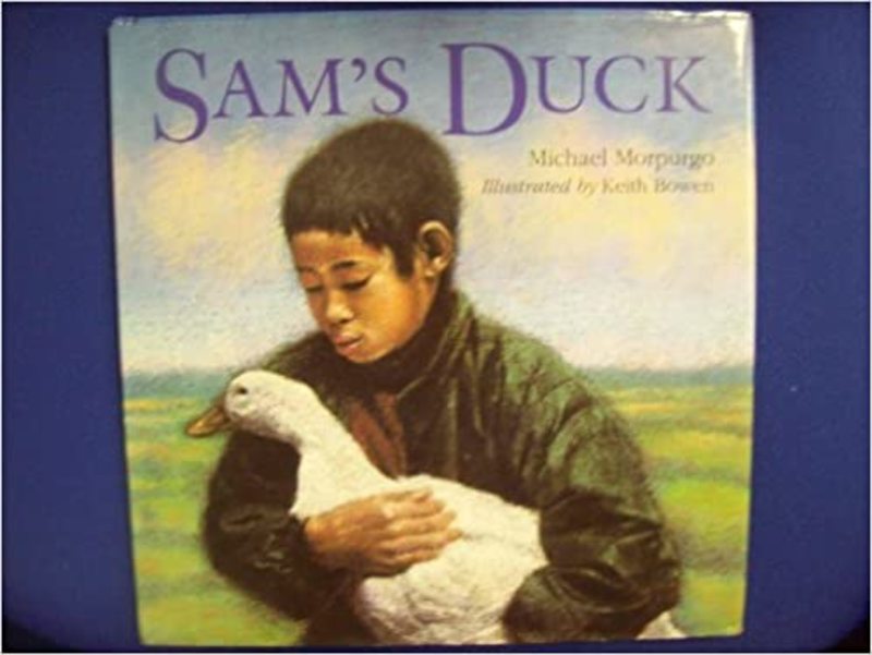 Book cover for "Sam's Duck" by Michael Morpurgo