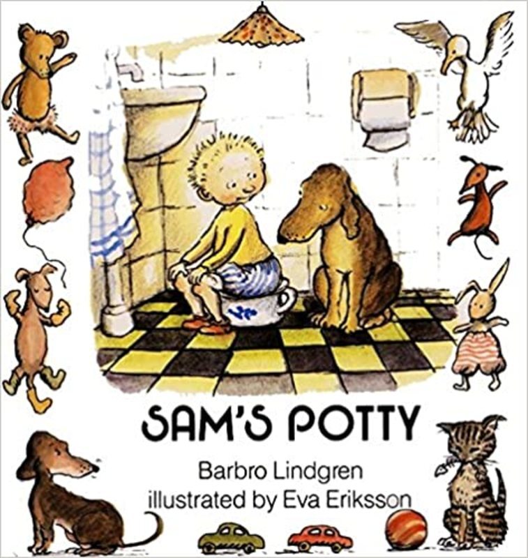 Book cover for "Sam's Potty" by Barbro Lindgren