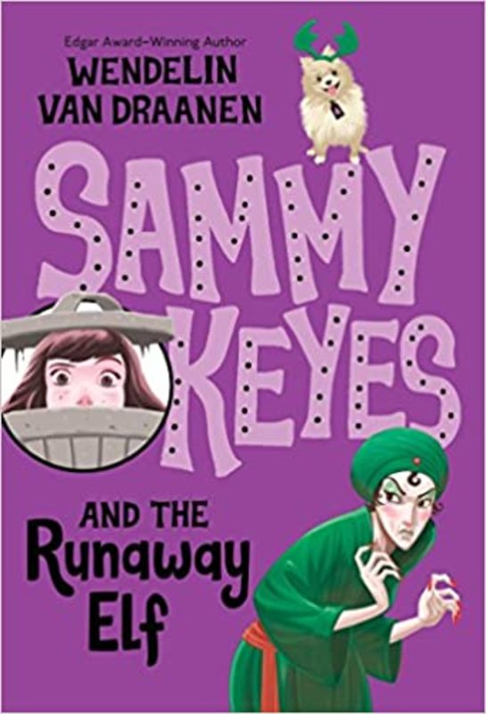 Book cover for "Sammy Keyes and the Runaway Elf" by Wendelin Van Draanen