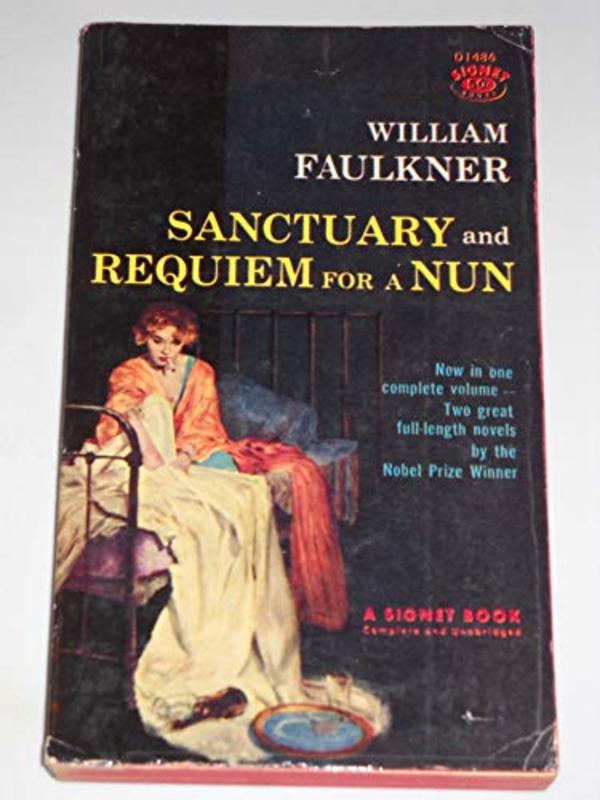 Book cover for "Sanctuary and Requiem for a Nun" by William Faulkner